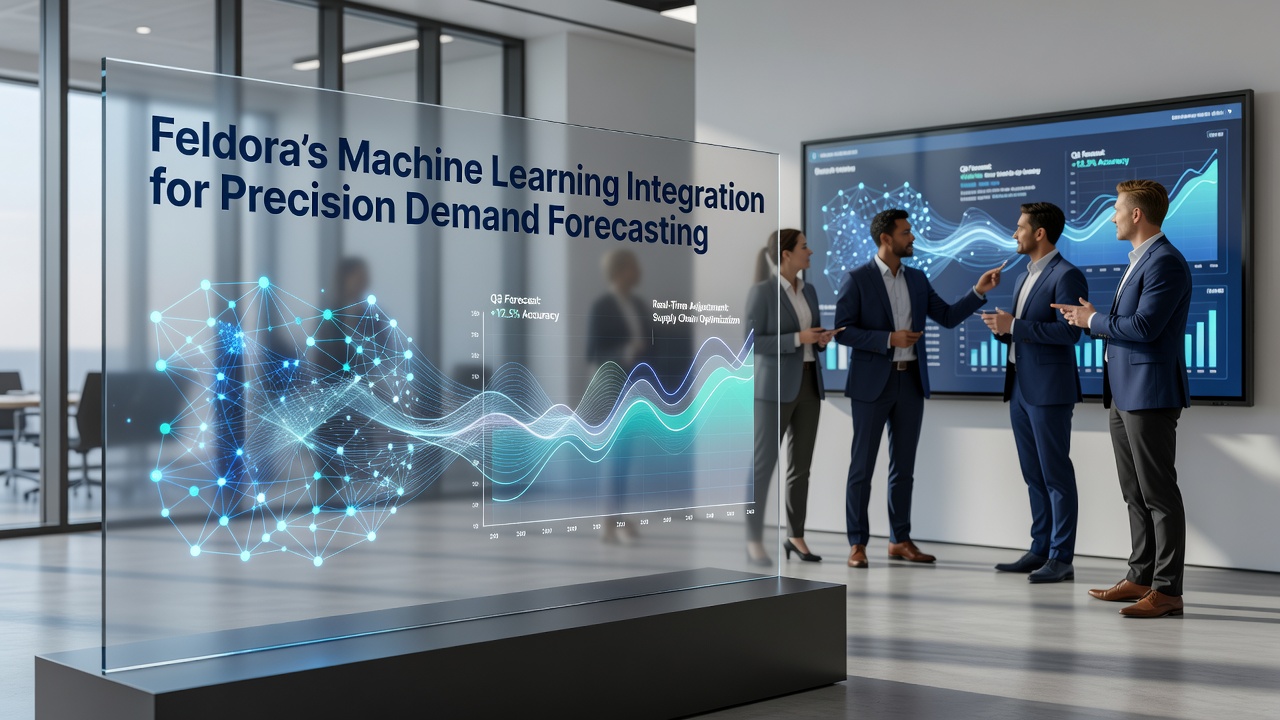 Visualization of demand forecasting accuracy improvements using machine learning at Feldora