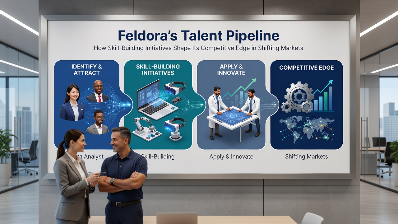 Feldora team members engaging in collaborative training sessions on adaptive technologies and market response strategies