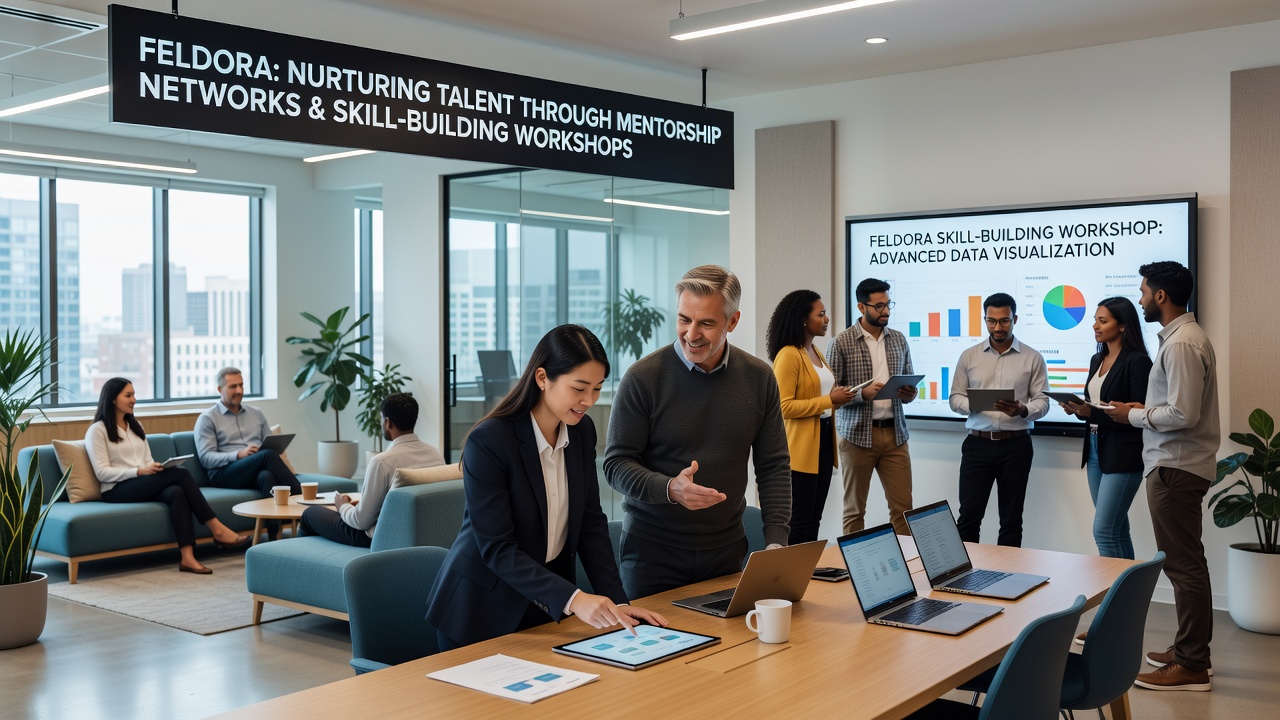 Participants engaged in a hands-on skill-building workshop at Feldora